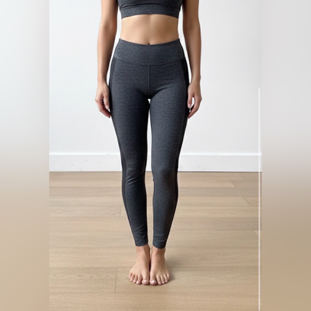 lululemon athletica Gray and Black Leggings